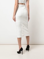 Thumbnail for your product : Kiki de Montparnasse Lace-Up Midi Skirt