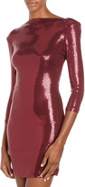 Thumbnail for your product : Ali Ro Sequin Scoop-Back Dress, Bordeaux