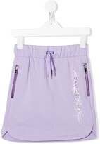 Thumbnail for your product : Givenchy Kids Logo-Print Curved-Hem Skirt
