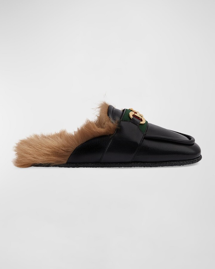 Gucci Men's Black Slippers | ShopStyle