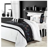 Thumbnail for your product : Nori Chic Home Black Comforter Bed In A Bag Set - King 8 Piece