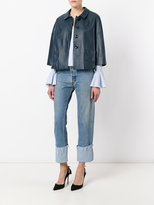 Thumbnail for your product : Herno cropped jacket - women - Lamb Skin/Polyester/Acetate - 42