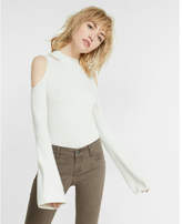 Thumbnail for your product : Express Bell Sleeve Cold Shoulder Sweater