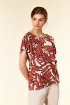 Thumbnail for your product : Wallis Rust Palm Print T-Shirt