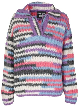 Boutique Moschino Polo Collar Knitted Jumper