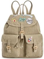 Thumbnail for your product : Steve Madden Dillian Canvas Medium Backpack with Patches, a Macy's Exclusive Style