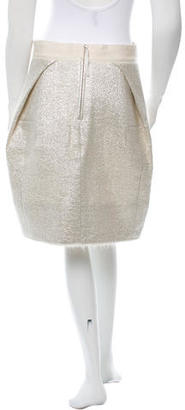 Marc Jacobs Wool Metallic Skirt