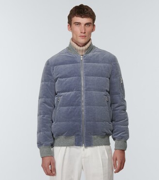 Brunello Cucinelli Wool and cashmere bomber jacket