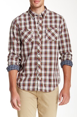 Timberland Warner River Plaid Double Layer Long Sleeve Slim Fit Shirt