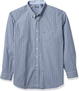 YIhujiuben Mens Fashion Shirt Elastic Casual Solid Long Sleeve Button Down Shirts