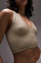 Thumbnail for your product : Topshop Seamless V-Neck Crop Top