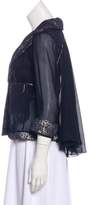 Thumbnail for your product : Nina Ricci Metallic Silk-Blend Jacket