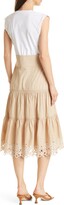 Thumbnail for your product : Veronica Beard Amaia Tiered Eyelet Dress