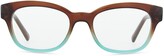 Thumbnail for your product : Kate Spade Amilia Rectangle Readers, Brown/Blue
