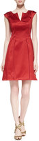 Thumbnail for your product : Zac Posen Cap-Sleeve Stretch-Cotton Dress