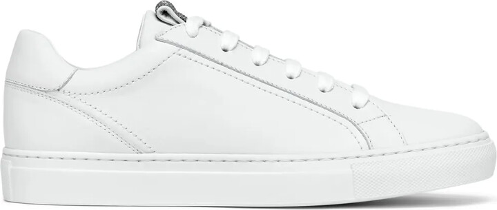 Brunello Cucinelli Monili-embellished leather sneakers