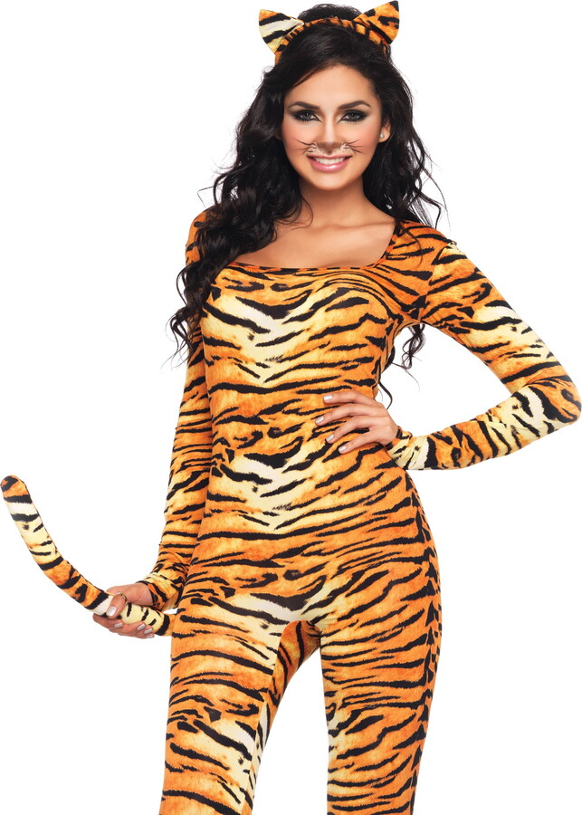 Leg Avenue Women’s Wild Tiger Sexy Catsuit Costume