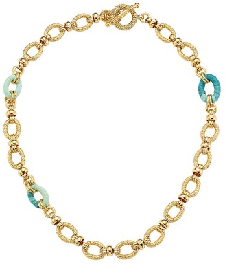 Gas Bijoux Escale 24K Gold-Plated & Raffia Chain Necklace