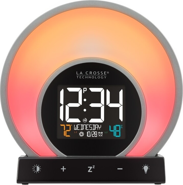 Addex Globe Alarm Clock Moodlight  14cm x 14cm x 16cm 