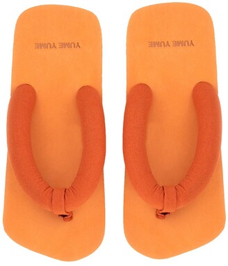 YUME YUME Womens Orange Other Materials Sandals