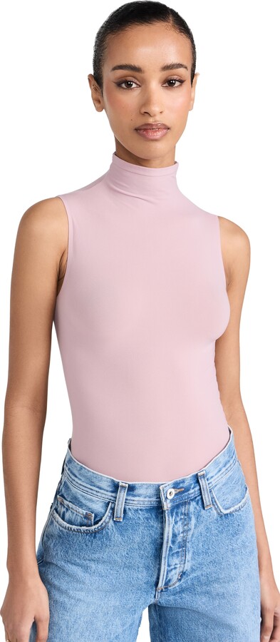 Commando Ballet Mockneck Sleeveless Thong Bodysuit