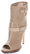 Thumbnail for your product : Belstaff Perforated Peep-Toe Ankle Boots