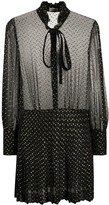 Thumbnail for your product : Saint Laurent Semi-Sheer Pleated Dress