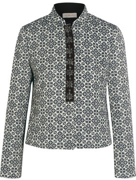 Tory Burch Embellished Cotton-Blend Jacquard Jacket