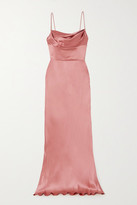 Thumbnail for your product : Dolce & Gabbana Draped Silk-satin Gown - Pink