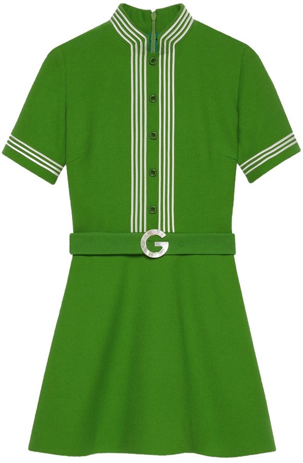 gucci green dress
