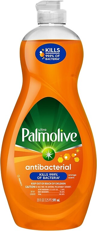 Palmolive Ultra Antibacterial Liquid Dish Soap, Orange, 20 oz., 9/Carton (US04232ACT)