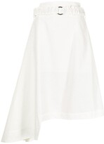 Thumbnail for your product : Eudon Choi Asymmetric-Hem Belted-Waist Skirt