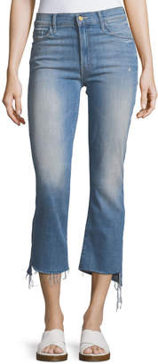 Mother Insider Crop Jeans with Step Fray