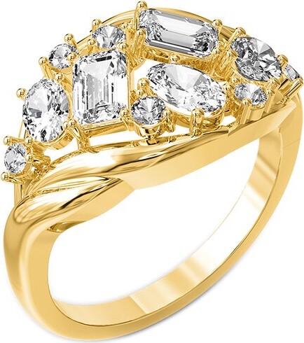 Lab Grown Diamonds 18K Vermeil 1.45 ct. tw. Lab-Grown Diamond Engagement Ring