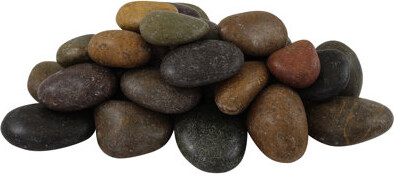 Margo Garden Products Rainforest Mixed Polished Landscaping Rocks