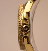 Thumbnail for your product : Michael Kors Women Watch Camille Goldtone Horn Swarovski Crystal Chrono MK5902