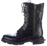 Thumbnail for your product : Y-3 Shearling-Lined Combat Boots