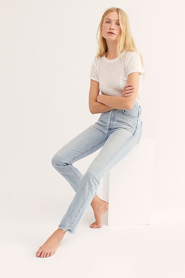 citizens of humanity charlotte high rise straight jeans wynwood