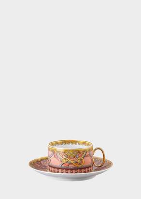 Versace Scala del Palazzo Rosa Tea Cup & Saucer Set