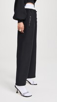 Thumbnail for your product : Alexander Wang Wide Leg Sweatpants with Logo Elastic Exposed Briefs