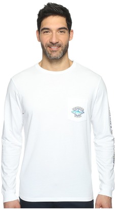 Vineyard Vines Long Sleeve Bonefish Diamond Pocket T-Shirt Men's T Shirt
