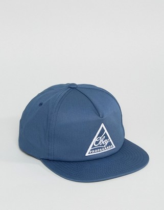 Obey Snapback Cap With Triangle Logo