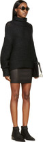 Thumbnail for your product : Helmut Lang Black Stretch Leather Plonge 2 Skirt