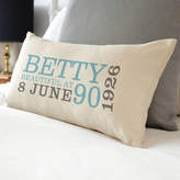 Thumbnail for your product : A Type Of Design Personalised 90th Birthday Rectangular Cushion