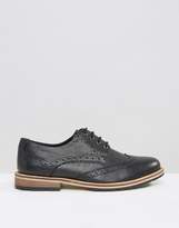 Thumbnail for your product : Frank Wright Milled Brogues In Black Leather