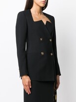 Thumbnail for your product : Versace Graphic-Neckline Double-Breasted Blazer