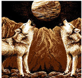 Thumbnail for your product : Dynamix Home Zone Howling Wolves Novelty Rug