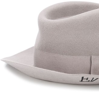 Emporio Armani Embroidered Logo Panama Hat