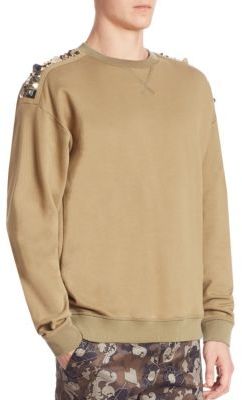 Versace Studded Cotton Sweater