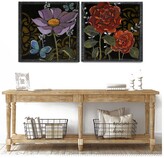 Thumbnail for your product : Ready2hangart Gilt Slate Flora I/Ii 2Pc Wrapped Canvas Wall Art By Norman Wyatt